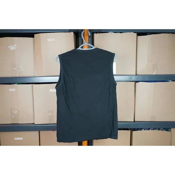 90s Moda Basics Surf Black Sleeveless Top Women's M #403 - Picture 2 of 4